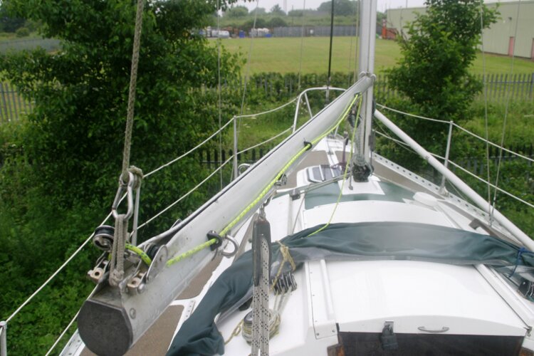 Master Marine Eygthene 24for sale The view forward - Looking along the port side