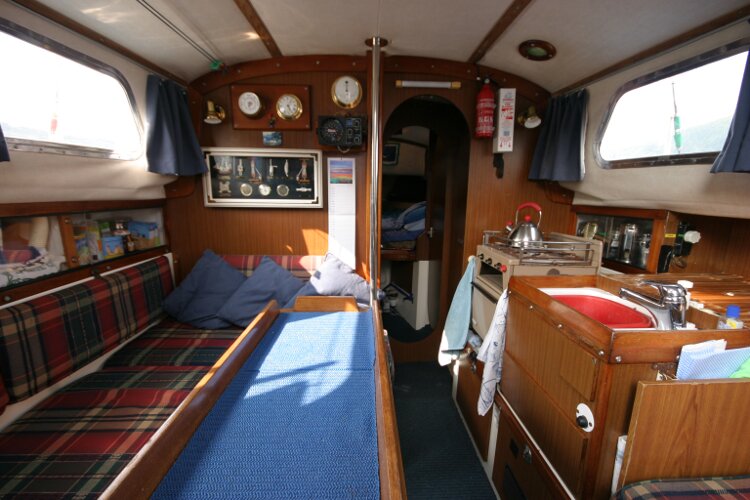 Westerly Renownfor sale Saloon from bottom of companionway - 