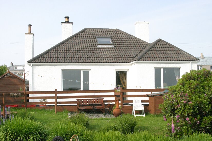 Western Isles Property -  House on the Isle of Lewisfor sale Front view from garden - 