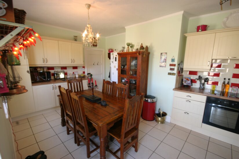 Western Isles Property -  House on the Isle of Lewisfor sale Kitchen Dining Area - Spacious - room for a table of six.