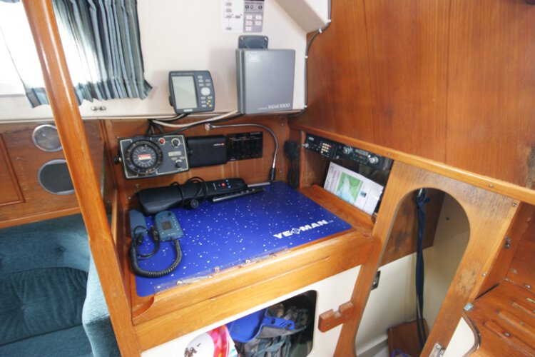 Halmatic 30for sale The navigation station - With all the instruments to hand