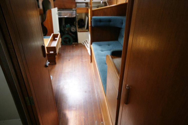 Halmatic 30for sale Looking aft from the fore cabin - 