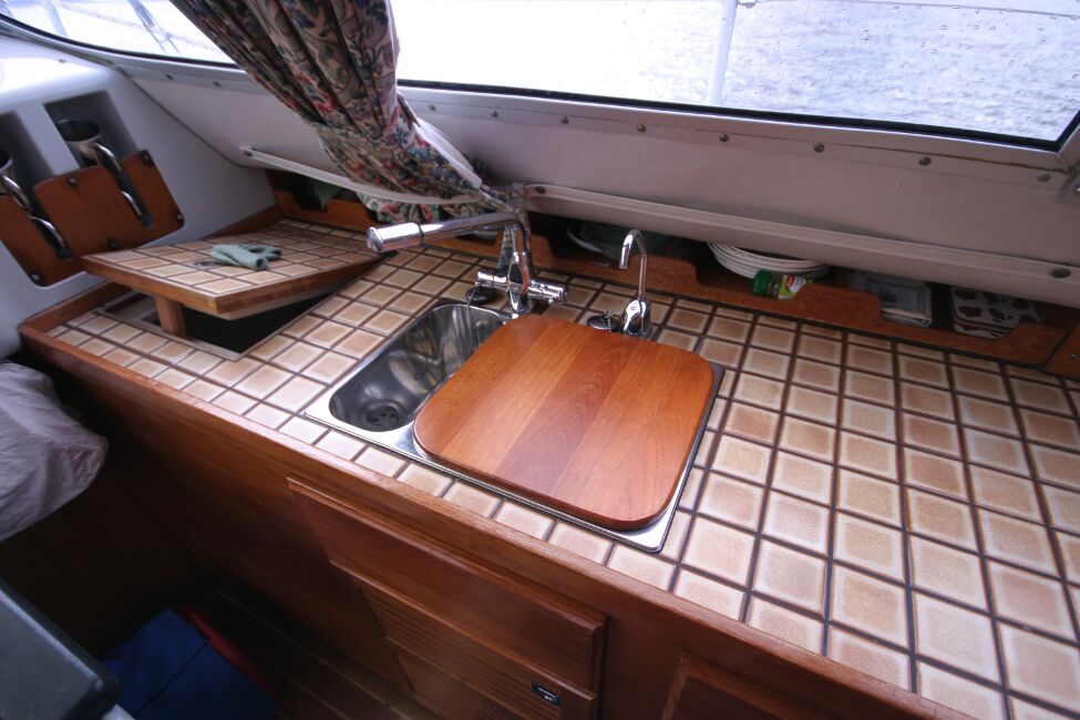 Westerly Riviera 35 MkIIfor sale Galley on Starboard Side - Sink unit and worktop