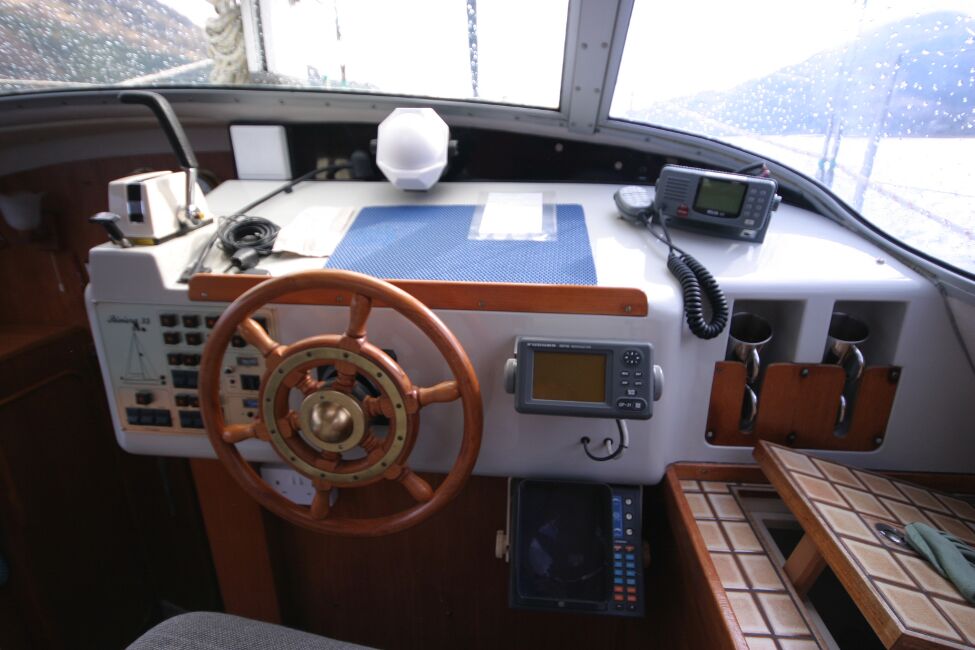 Westerly Riviera 35 MkIIfor sale Inside Helm - view from helm seat