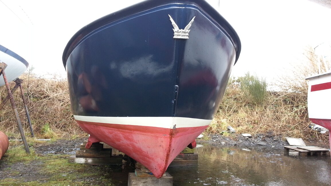 Romany 21for sale Hull below the waterline - Bows