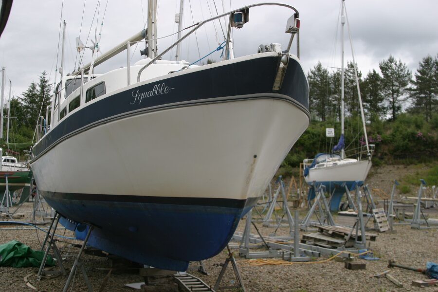 Finnsailer 35ft Motor Sailerfor sale Bow view from starboard - 