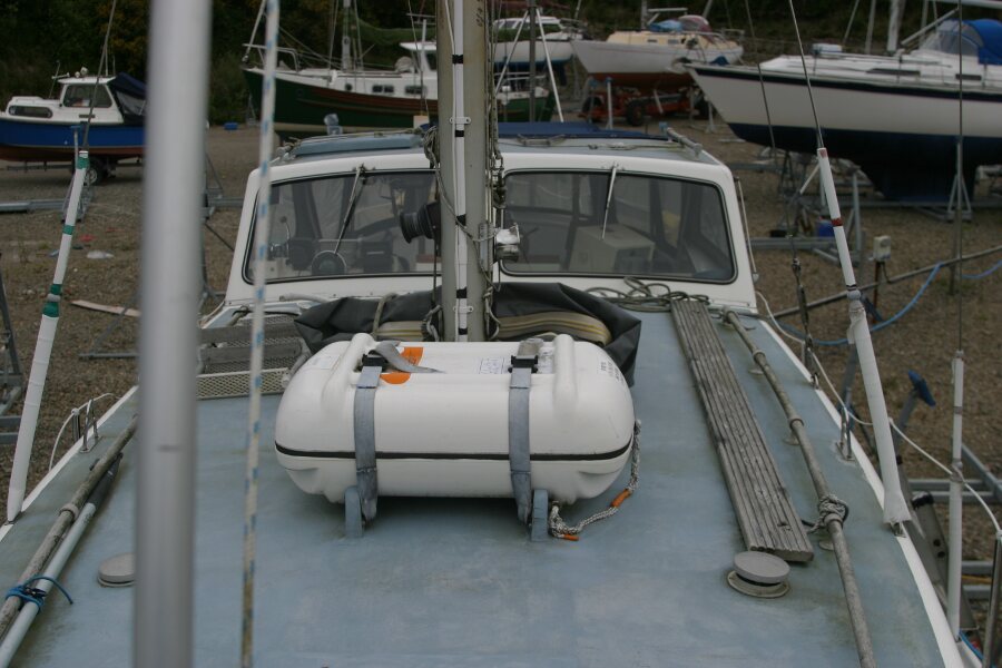 Finnsailer 35ft Motor Sailerfor sale Looking Aft from foredeck - 