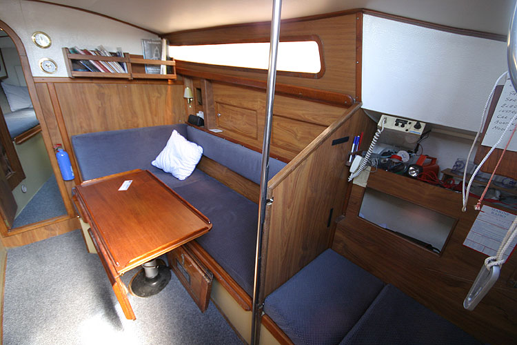 Moody 30for sale View to starboard - salon and nav station/quarterberth