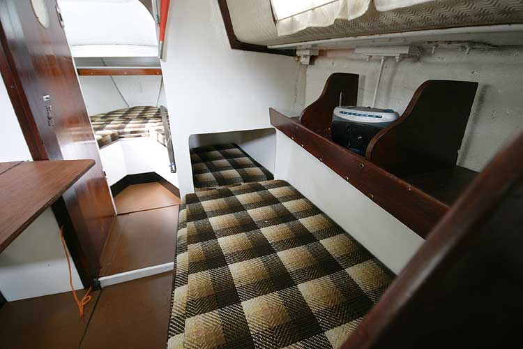 Colvic Sailorfor sale The starboard settee berth - Looking forward