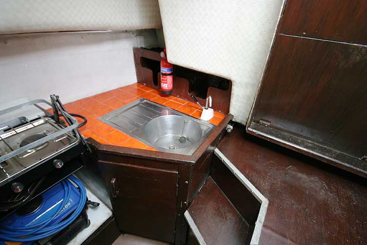 Colvic Sailorfor sale The galley - This is on the starboard side of the saloon