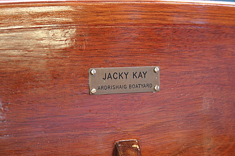 Jacky Kay Carvel Tenderfor sale Builder's Plate - 