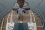 Bruce Roberts 34 Sailing Yacht View aft from forepeak
