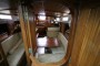 Bruce Roberts 34 Sailing Yacht Open portal from Forward Cabin to Saloon.
