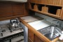 Westerly 33 Fin Keel Sloop Galley, sink, worksurface and storage