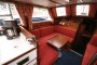Trident Voyager 35 Port side saloon seating and dining area