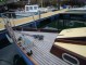 Wooden Classic 29 foot Bermudan Sloop Foredeck from pontoon