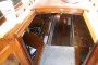 Classic Victorian gentlemans yacht Saloon from cockpit