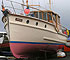 Groves and Gutteridge 47 foot Classic Motor Yacht Bow View