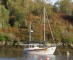 Fisher 30 Ketch Owners Photo - A sunny day on the mooring.