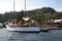 Wooden Classic 46' Gentleman's Motor Yacht Stern, Port side