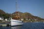 Wooden Classic 46' Gentleman's Motor Yacht Port Bow