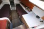 Wooden Classic Traditional Folkboat Saloon from Companionway